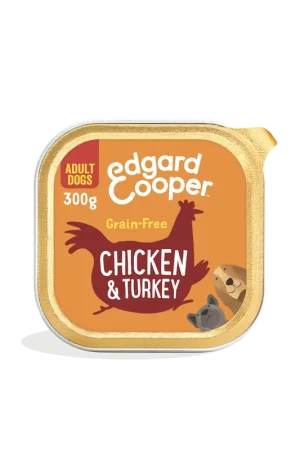 Aanbieding Edgard & Cooper Adult Chicken & Turkey 300 gr